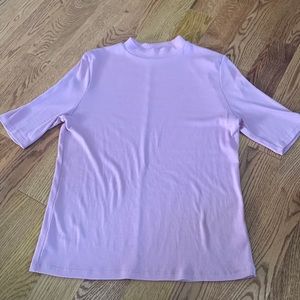 A New Day elbow sleeve mock turtleneck top